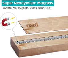 Magnetischer Messerstreifen aus Ahornholz für Küchenmesser 12 Zoll