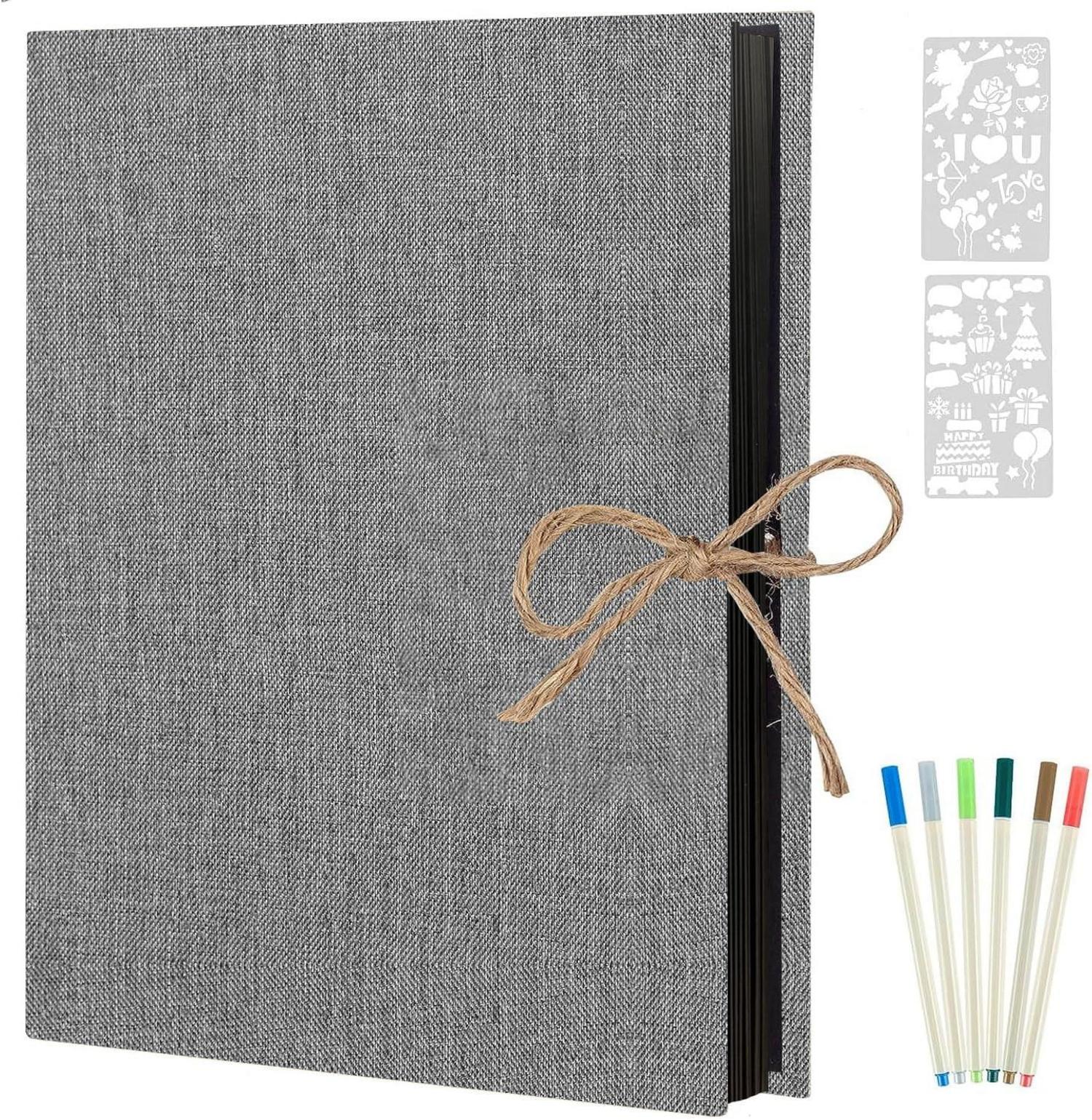 Selbstklebendes Fotoalbum Scrapbook Schwarze Seiten Fotobuch