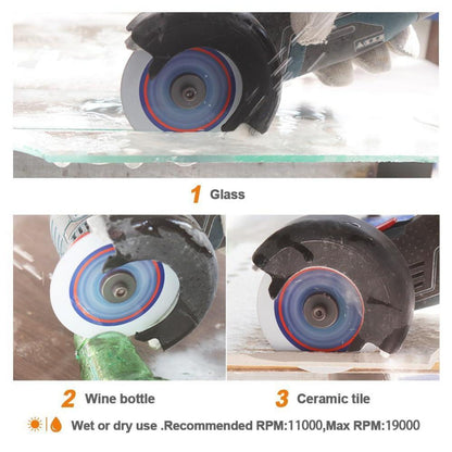 Diamant-Trennscheibe 105mm für Glas & Keramik, 10 Stück