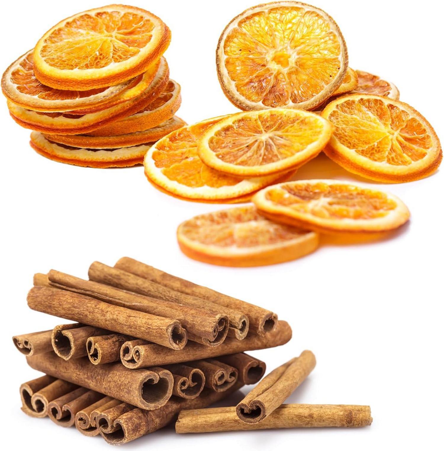 Getrocknete Orangenscheiben Zimtstangen Weihnachtsdeko Potpourri