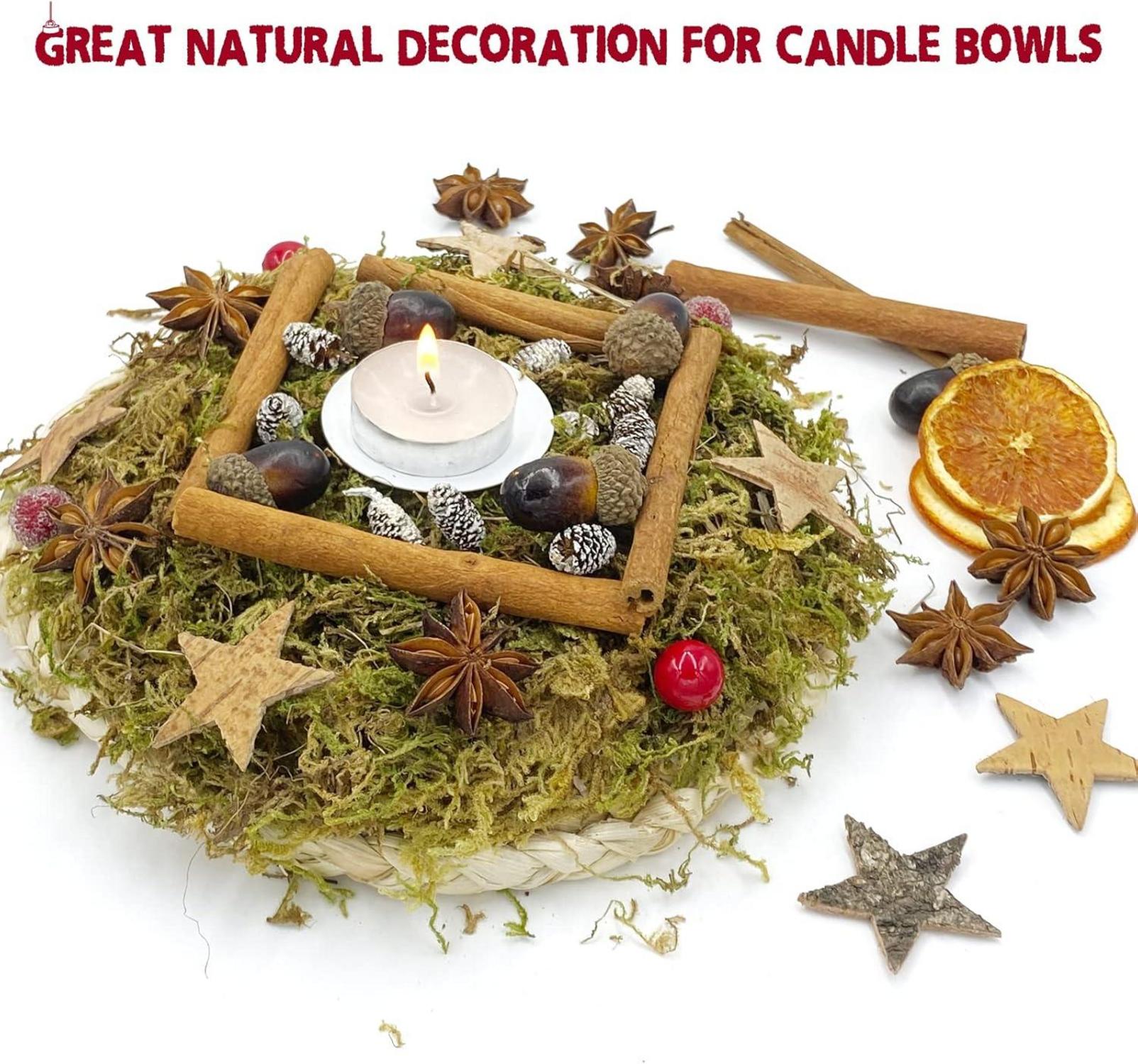 52er Natur Potpourri Weihnachtsdeko Adventskranz Set
