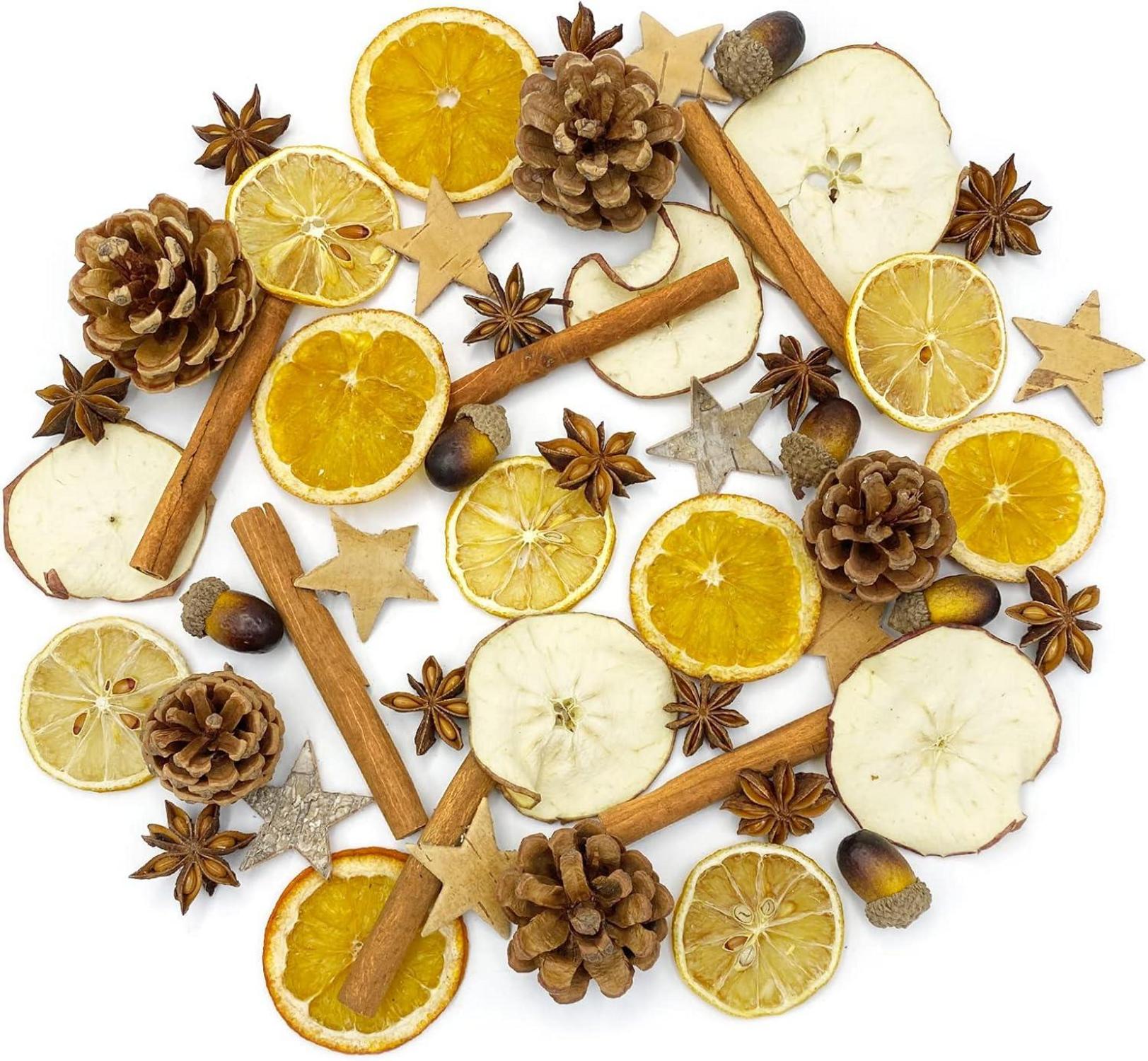 Weihnachtsdeko Adventskranz Deko Set Natur Potpourri Kreative