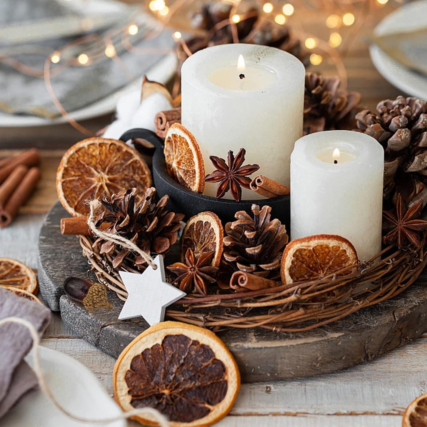 Weihnachtsdeko Adventskranz Deko Set Natur Potpourri Kreative