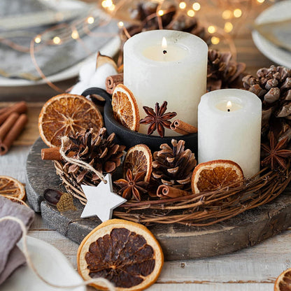 Weihnachtsdeko Adventskranz Deko Set Natur Potpourri Kreative