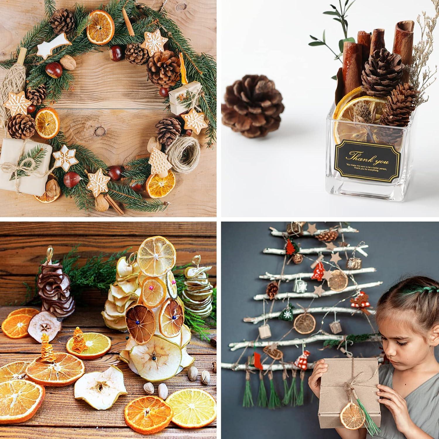 Weihnachtsdeko Adventskranz Deko Set 52 Stück Natur Potpourri【Weihnachtsbastelset Kreative