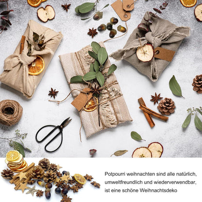 Weihnachtsdeko Adventskranz Deko Set Weihnachtspotpourri Natur Dekoration
