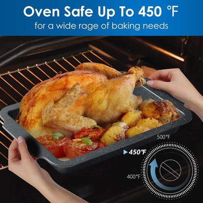 Antihaft Backformen Set 7-teilig Backen Brot Kuchen Muffins