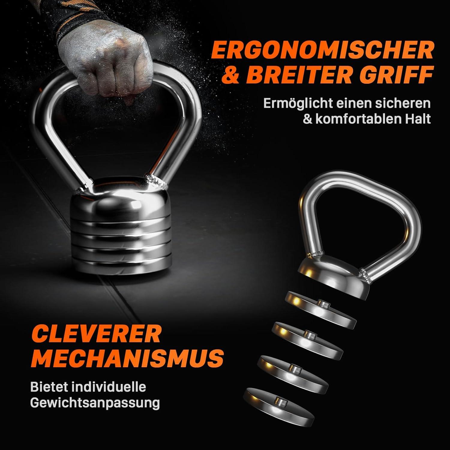 Verstellbare Stahl Kettlebell für Krafttraining zu Hause