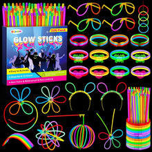 326 Knicklichter Party Set mit 150 Neon Leuchtstäben und 176 Verbinder