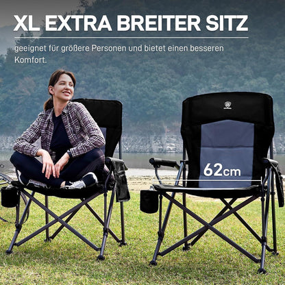 XXL Campingstuhl Faltbar 230KG Belastbar Stuhl mit