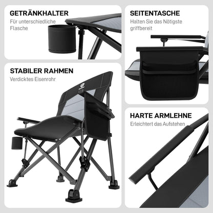 XXL Campingstuhl Faltbar 230KG Belastbar Stuhl mit
