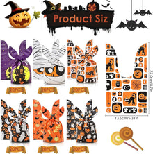 120 Halloween Süßigkeitentüten mit 6 Designs 34x58 cm