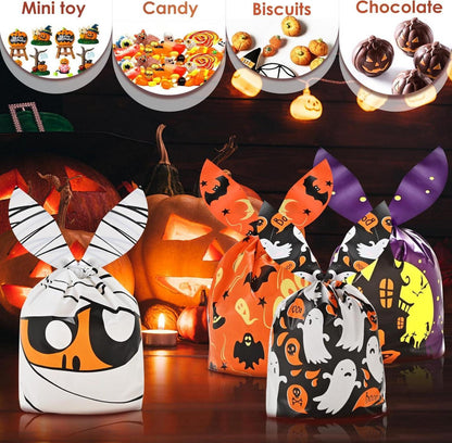 Halloween Süßigkeitentüten 120 Stück verschiedene Designs