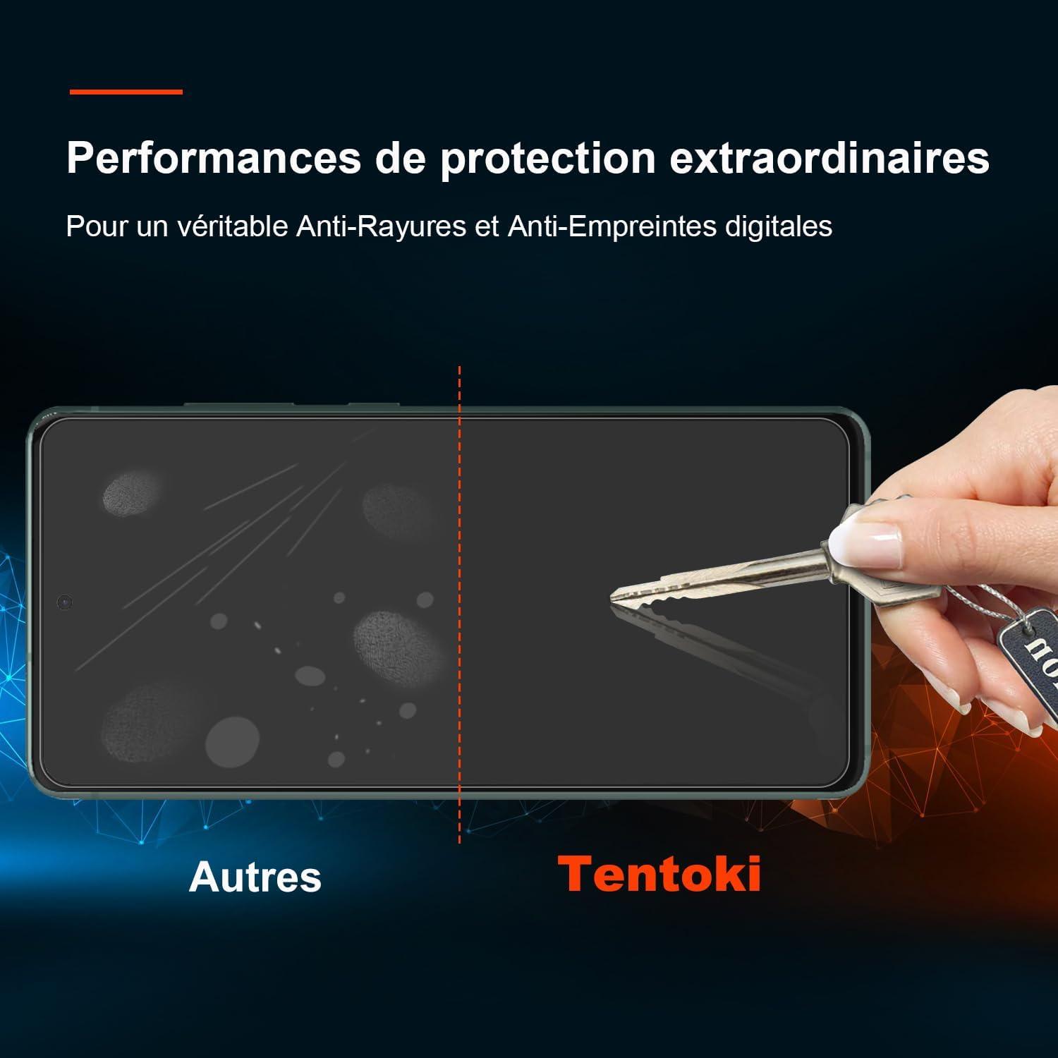 3x Tentoki Panzerglas Samsung S20 FE 5G Schutzfolie 9H Transparent