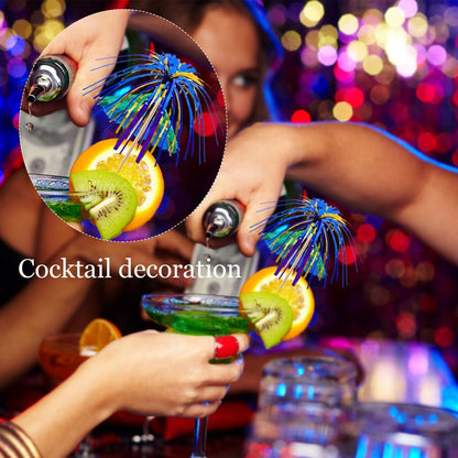 Cocktailspieße Feuerwerk 100 Stück Mehrfarbig für Party Dekoration