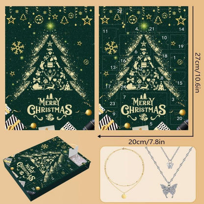 Schmuck Adventskalender 2024 für Frauen Mädchen 24 Überraschungen