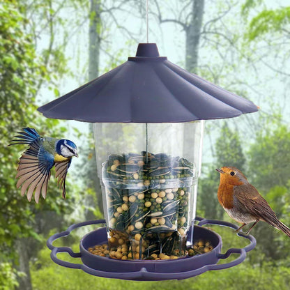 Vogelfutterhaus wetterfest hängend für alle Gartenvögel geeignet