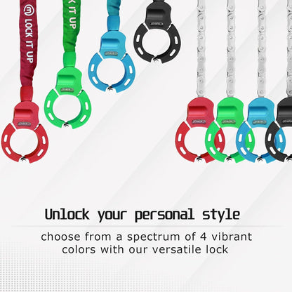 E-Scooter Schloss Hochsicherheits Handschellenschloss Rot-Stil A