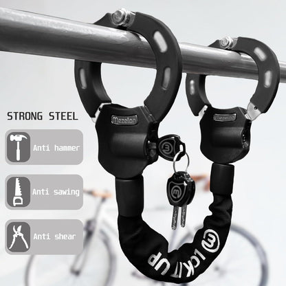 Mezelon E Scooter Handschellenschloss 8mm Schwarz Hochsicherheitsschloss