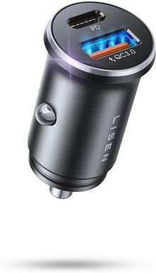 Zigarettenanzünder PD+QC3.0 Auto Ladegerät USB Adapter Schwarz