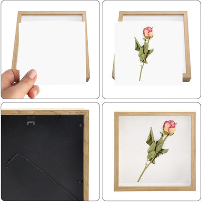 3D Bilderrahmen DIY Befüllbar 20x20 Holz