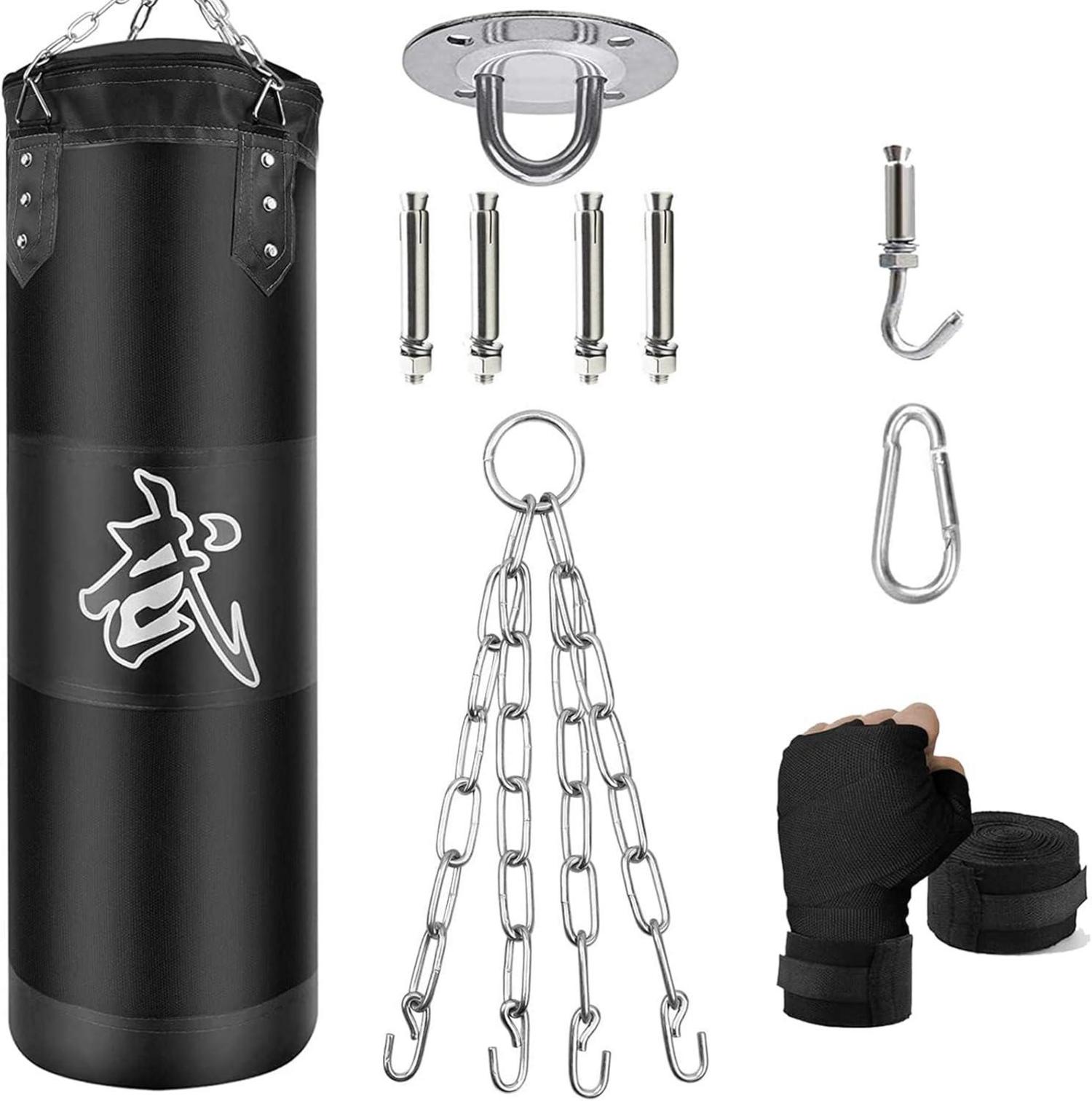 Boxsack Set Heavy Duty Punchingsäcke UNGEFÜLLT für Boxen MMA Muay Thai
