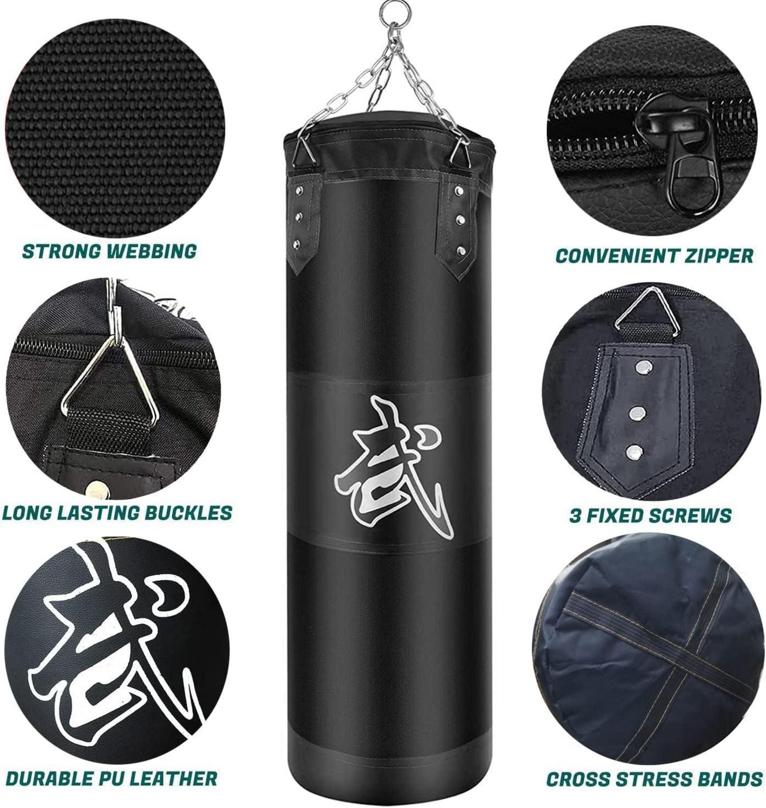 Boxsack Set Heavy Duty Punchingsäcke für Erwachsene & Kinder
