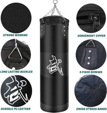 Boxsack Set Heavy Duty Punchingsäcke für Erwachsene & Kinder