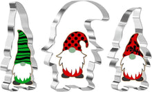 3-teiliges Weihnachts-Ausstechformen-Set Edelstahl WichtelSanta