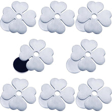 8x Tischdeckenbeschwerer Edelstahl Kleeblatt Magnetisch Schwer für Draußen