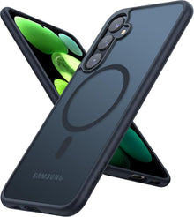 Samsung S23 FE Hülle Schwarz 360° Airbags Magnetisch