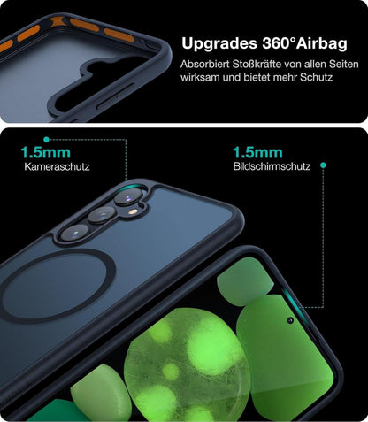 Samsung Galaxy S23 FE Hülle MagSafe 360° Airbags Schwarz
