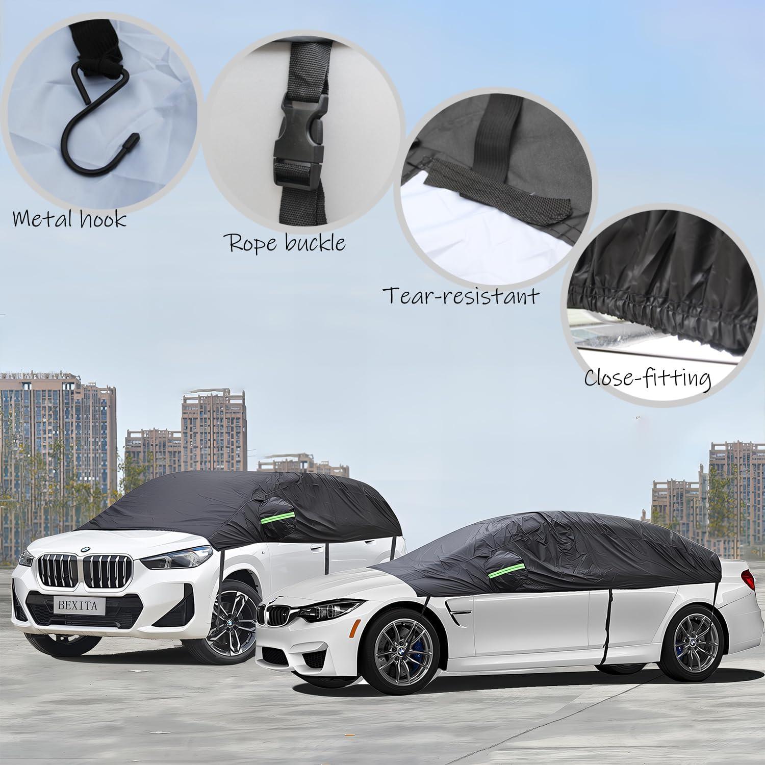 Halbgarage Auto Winter Abdeckplane wasserdichte Autoabdeckung SUV&Wagon
