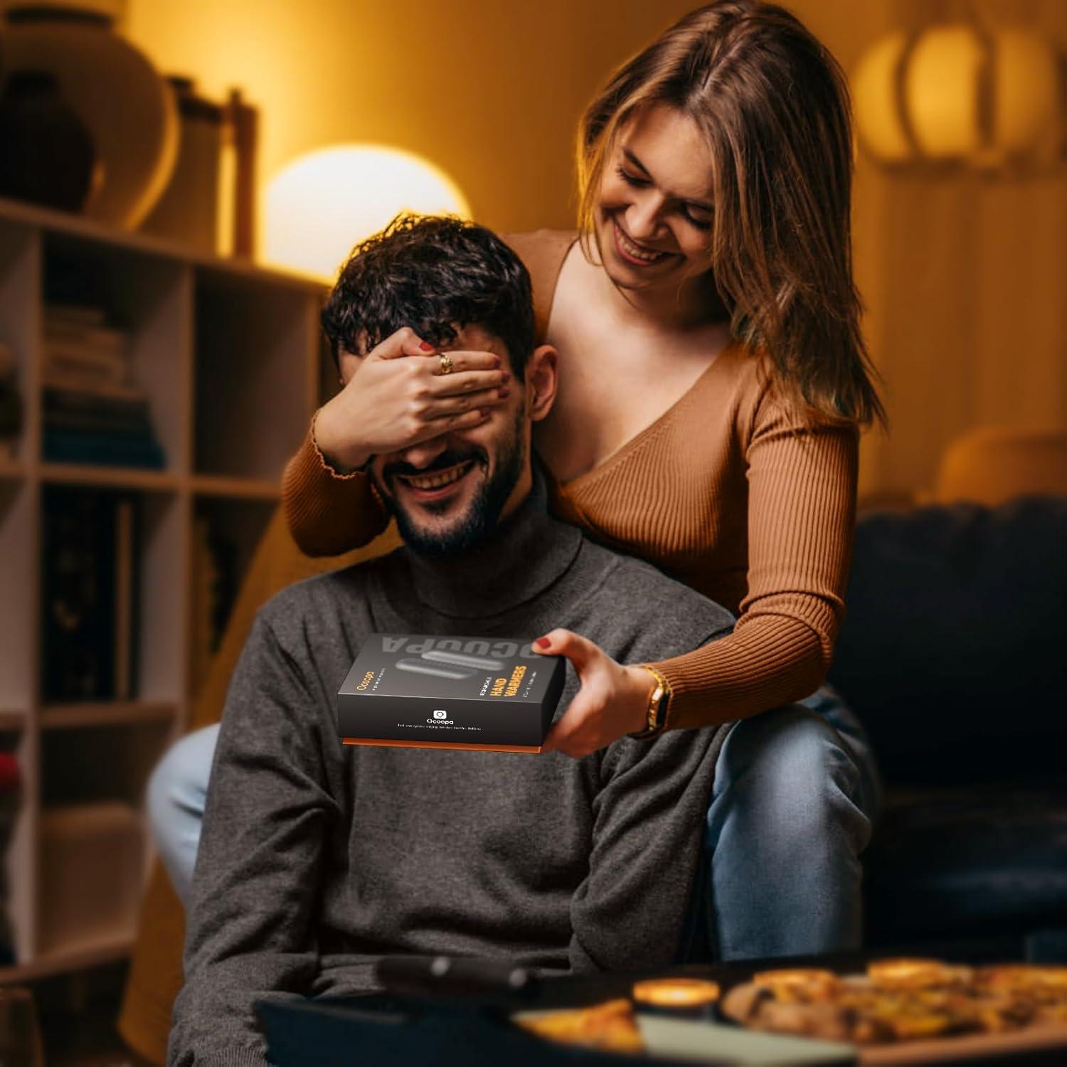 OCOOPA Handwärmer Taschenwärmer Mini Set 5200mAh Magnetisch Elektrisch wiederverwendbar Schwarz