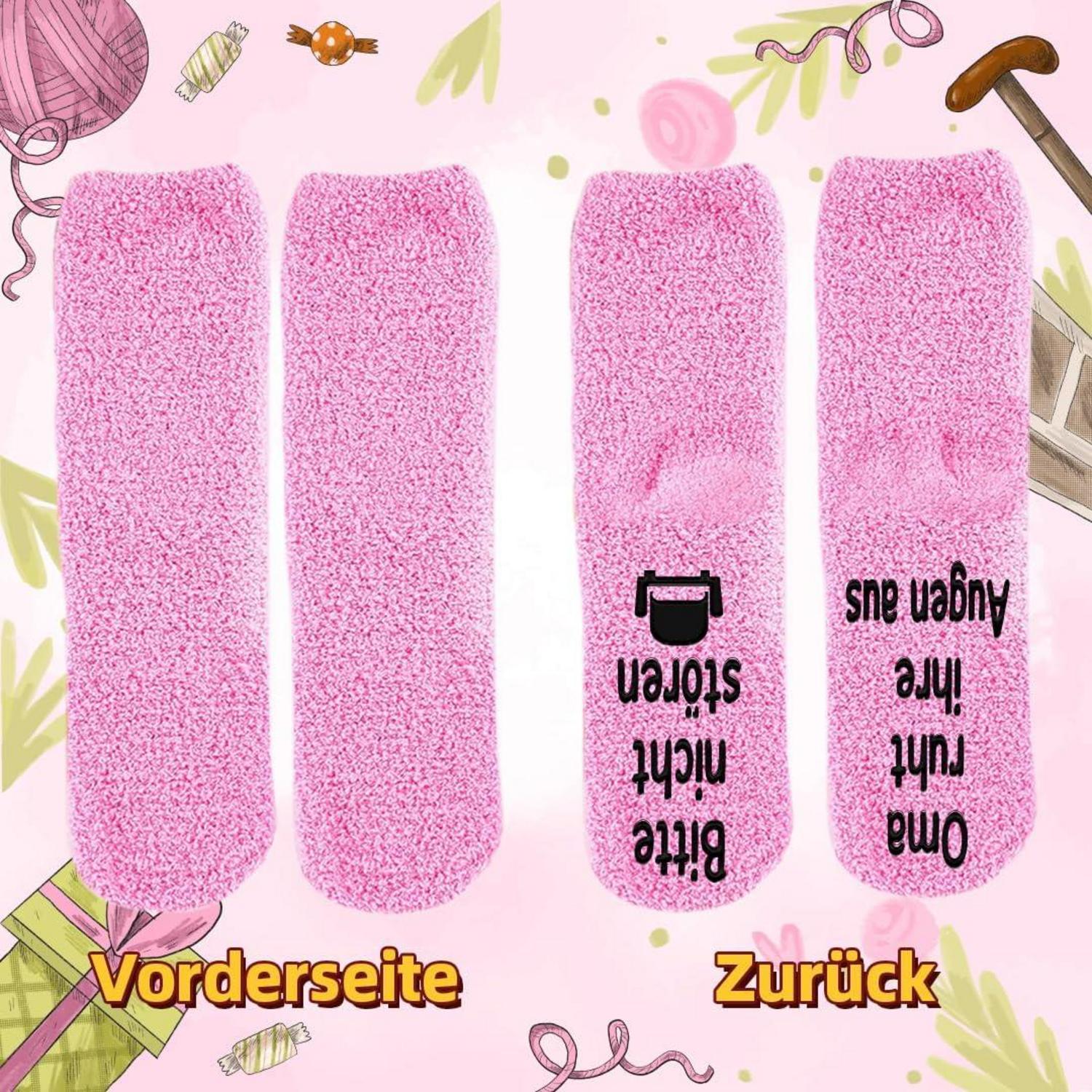 Oma Geschenk Socken mit Spruch Bitte nicht stören lustiges Design