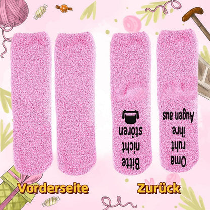 Oma Geschenk Socken mit Spruch Bitte nicht stören lustiges Design
