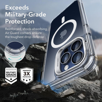 ESR iPhone 15 Pro Max Hülle MagSafe 360 Grad Stoßfest Militärnorm Magnetisch Klar