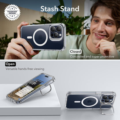 ESR iPhone 15 Pro Max Hülle MagSafe 360° Schutz Stoßfest Ständer Klar