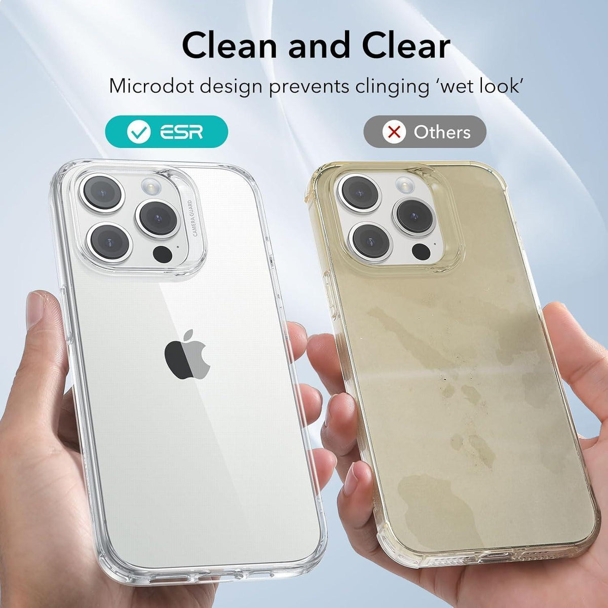 iPhone 15 Pro Hülle Klar Silikon Dünn Stoßfest