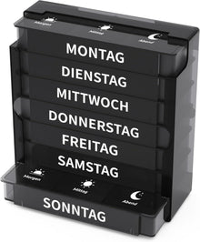 Pillendose 7 Tage 3 Fächer Tablettenbox Medikamentenbox