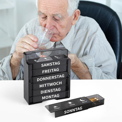 Pillendose 7 Tage Pillenbox 3 Fächer Tablettendose Organizer