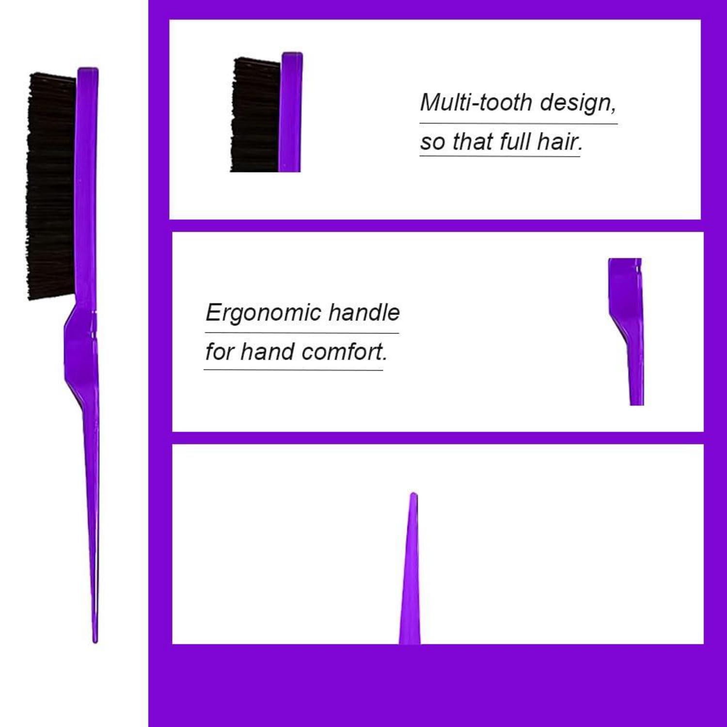 Haarkamm Set Borsten Friseur Haarbürste Violett