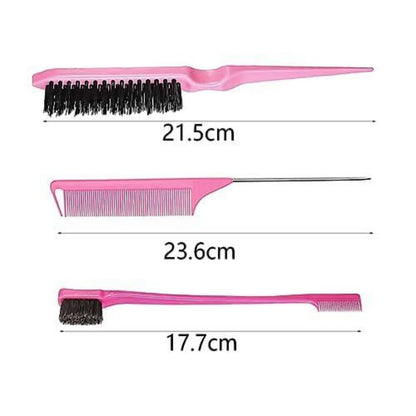 3-teiliges Haarkamm Set, Friseur-Kamm mit