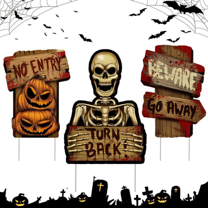 Halloween Deko Grabstein Set für Garten und Hof