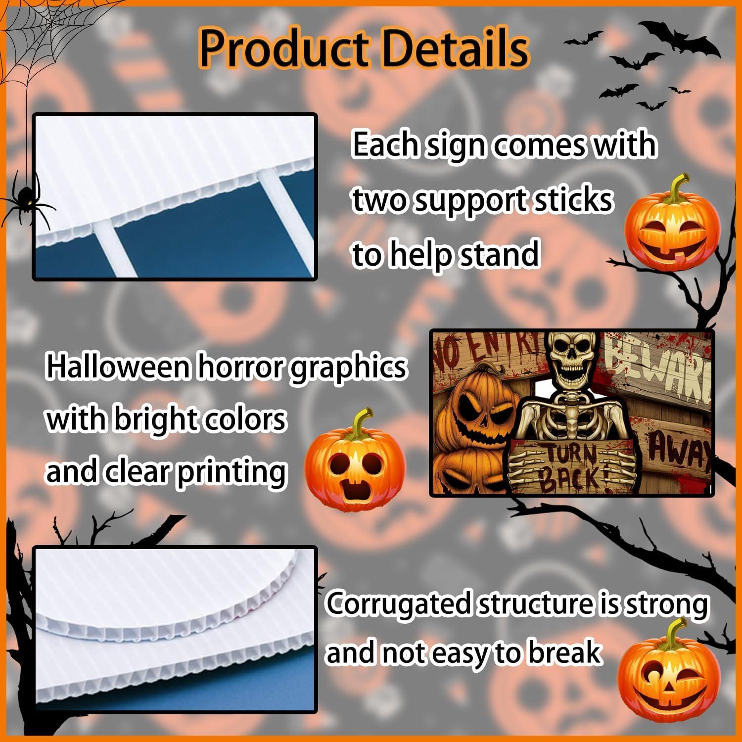 Halloween Deko Grabstein Set für Garten und Hof