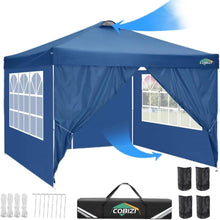 COBIZI Pavillon 3x3 UV-Schutz 50+ Wasserdicht mit 4 Seitenteilen