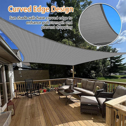 Sonnensegel Set Sonnenschutz 3x4m Rechteckig Wasserdicht