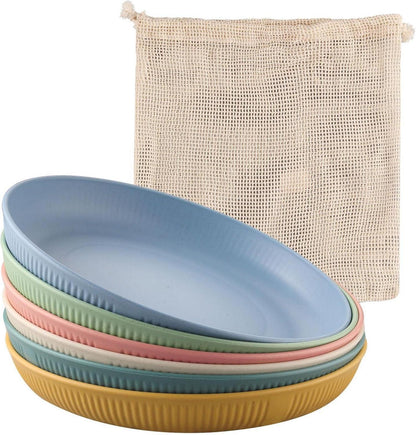 6er Set 23CM Leichte Camping Speiseteller Kunststoff BPA-frei