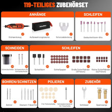 Multifunktionswerkzeug 130W mit 120 Zubehör, Mini