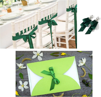 Grünes Geschenkband Hochzeit Stoff 66m Satinband 20mm Schleifenband für Taufe Geburtstag Deko